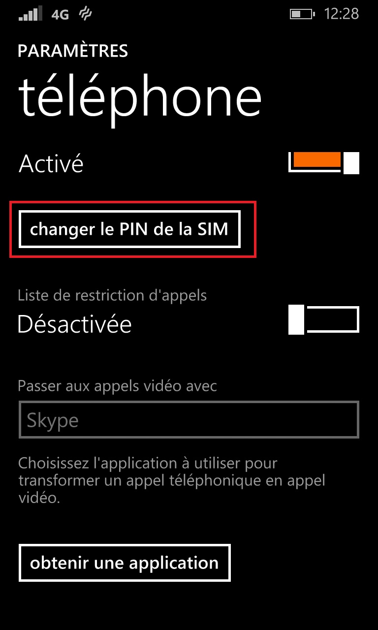 Modifier le code PIN de ton Nokia Lumia 625
